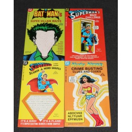 DC Superheroes Activity Box Tempo Books Batman Superman Wonder Woman Joker 1977