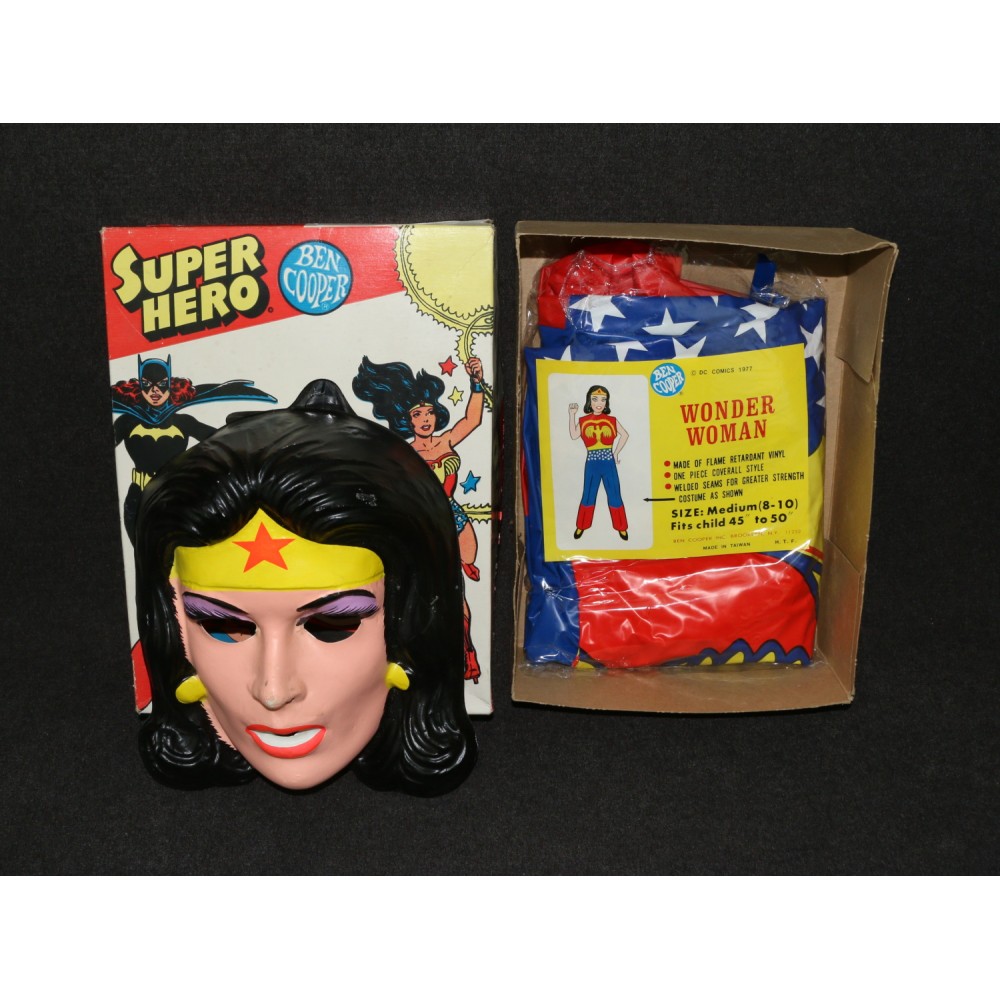 Wonder Woman 1976 Ben Cooper Child Costume Halloween Super Hero Gals Batgirl Box