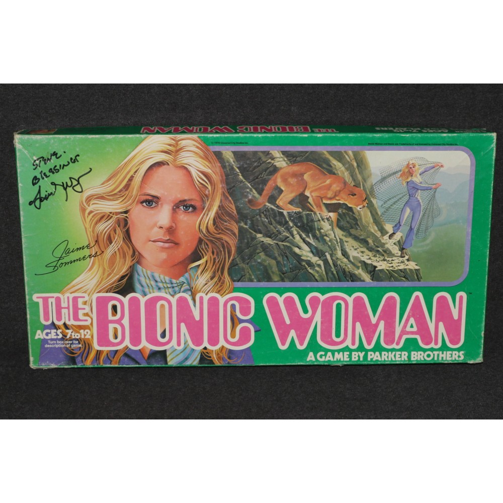 Bionic Woman 1976 Board Game SIGNED by Lindsay Wagner