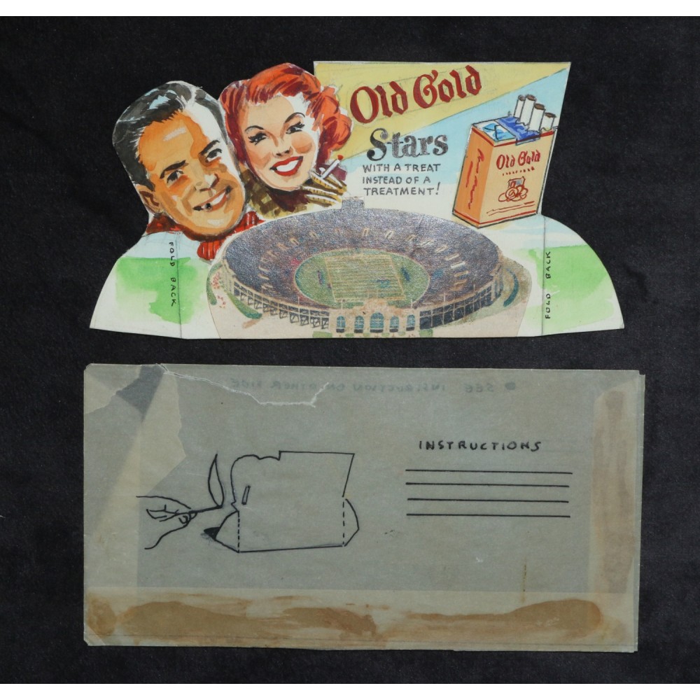 1953 Ted Mack Old Gold Cigarettes Original Concept Art Amateur Hour