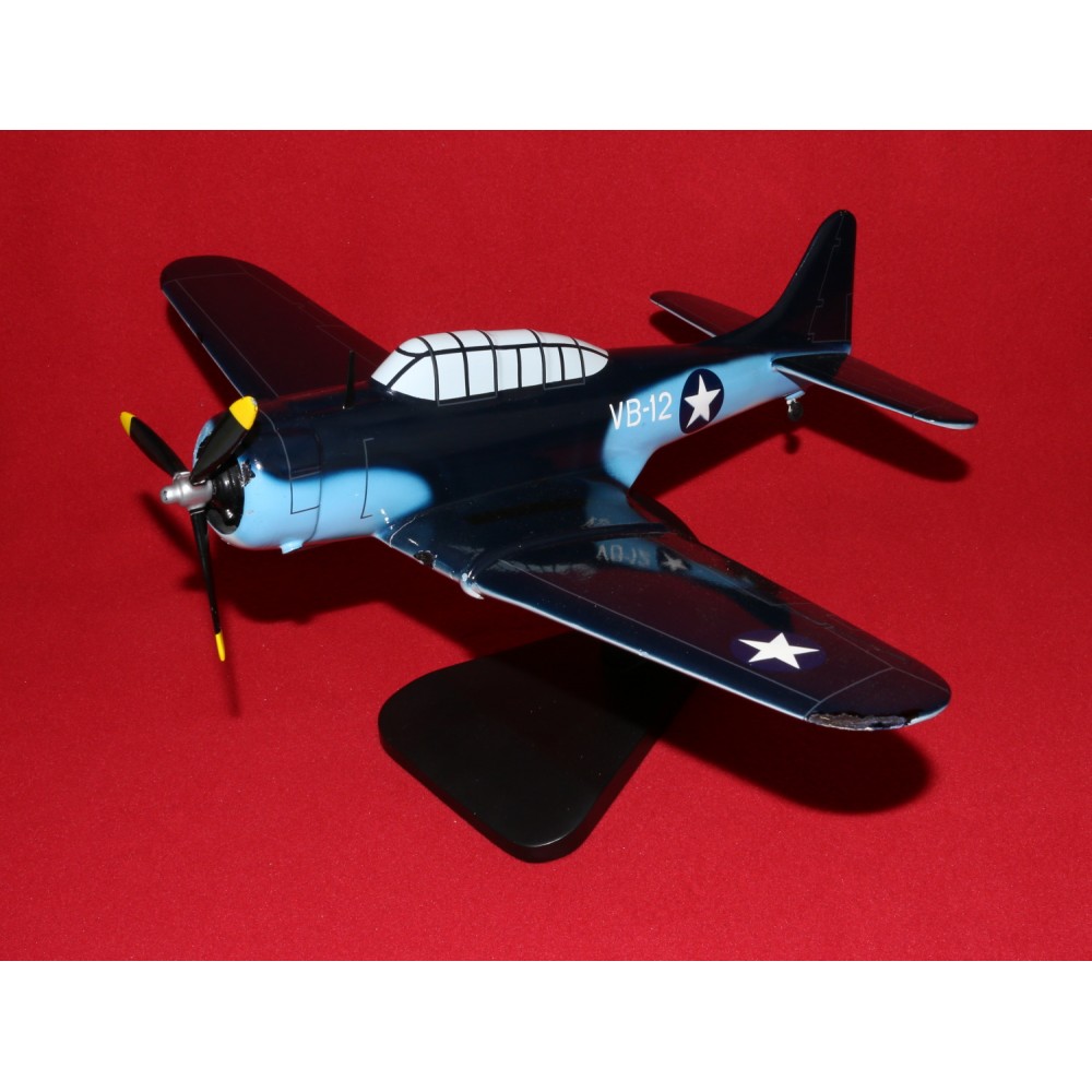 Desktop Model Plane Douglas SBD Dauntless VB-12 1940s 18