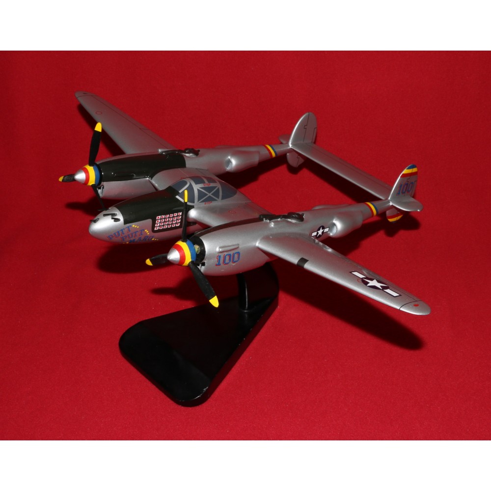 Desktop Model Plane Lockheed Lightning P-38J Putt Putt Maru 17