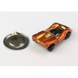 Hot Wheels Redline 1969 McLaren M6A Orange Dark Interior +Button