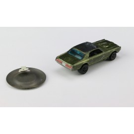 Hot Wheels Redline Custom Cougar Olive Dark Interior Black Roof +Button