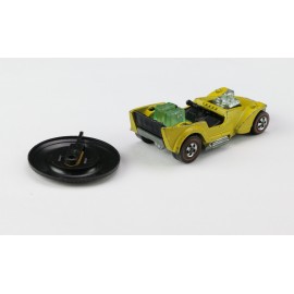 Hot Wheels Redline 1971 Ice T Yellow Enamel Tom Daniel +Plastic Button