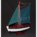 Sail Boat Model 2 Green Sails 16