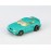 Life-Like HO Slot Car 1996 #9735 Mustang Aqua Hart Top Convertible