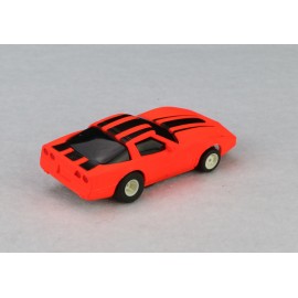 HO Slot Car Tyco 1984 Corvette Vette 440-x2 Neon Orange