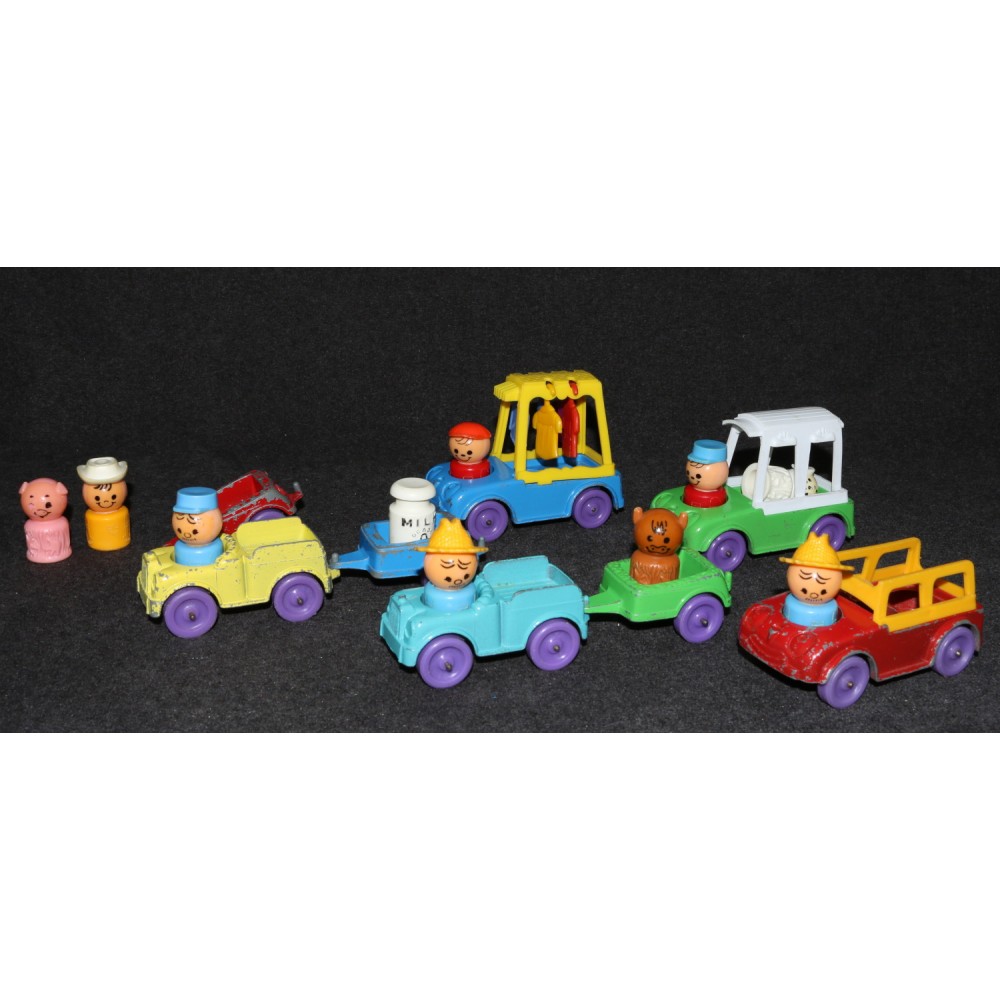 TootsieToy 1967 Playmates Little People Fisher-Price Lot