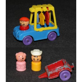 TootsieToy 1967 Playmates Little People Fisher-Price Lot