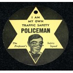 1950s School Traffic Safety Patrol Badge Professor Oakland Tribune Police