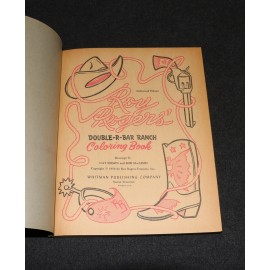 Roy Rogers 1956 Coloring Book Whitman #1035 Double-R-Ranch Scarce Unused