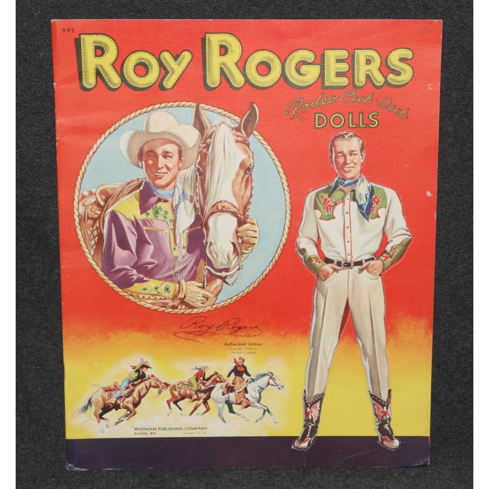 Roy Rogers Rodeo Cut Out Paper Dolls 1948 Whitman #995