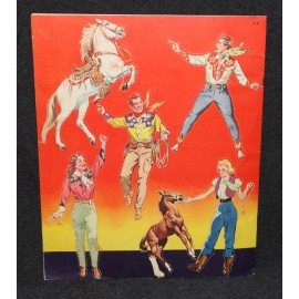 Roy Rogers Rodeo Cut Out Paper Dolls 1948 Whitman #995