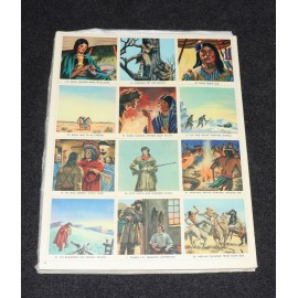 Kit Carson Indian Scout 1956 Golden Stamp Coloring Book Cowboys