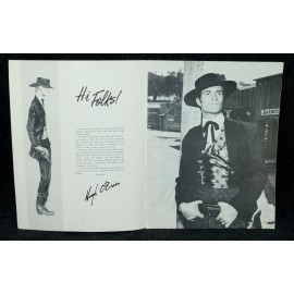 Hugh O'Brian Salute to 1950's TV Western Show Wyatt Earp Autographed