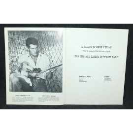 Hugh O'Brian Salute to 1950's TV Western Show Wyatt Earp Autographed