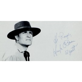 Hugh O'Brian Salute to 1950's TV Western Show Wyatt Earp Autographed